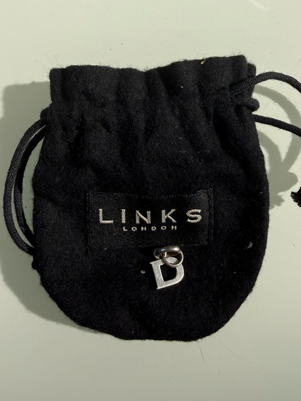 Links of London “D” Initial Letter Charm – Sterling Silver